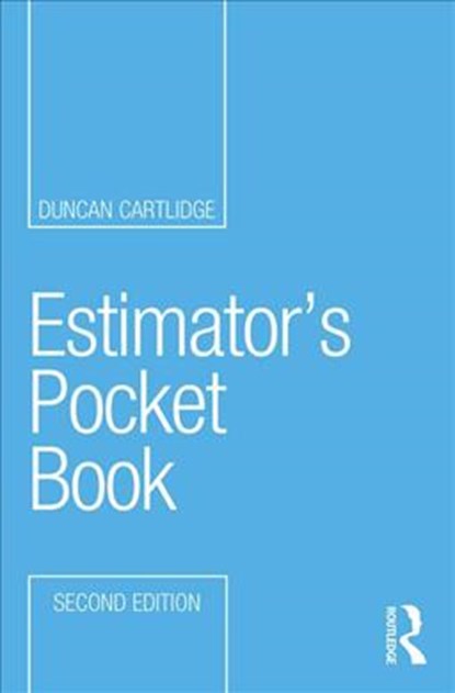 Estimator's Pocket Book, CARTLIDGE,  Duncan - Paperback - 9781138366701