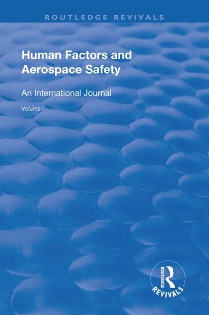 Human Factors and Aerospace Safety, Don Harris ; Helen Muir - Paperback - 9781138636330