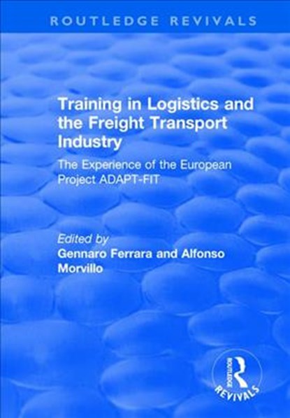 Training in Logistics and the Freight Transport Industry, Alfonso Morvillo - Paperback - 9781138735002