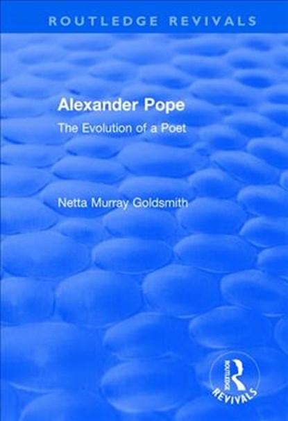 Alexander Pope, Netta Murray Goldsmith - Paperback - 9781138739642