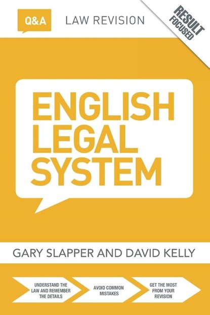 Q&A English Legal System, Gary (The Open University Slapper ; David (Staffordshire University Kelly - Paperback - 9781138778696