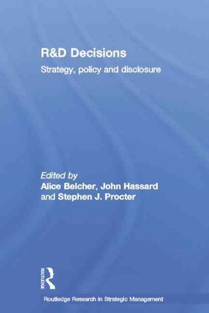 R&D Decisions, Alice Belcher ; John Hassard ; Stephen Procter - Paperback - 9781138863927