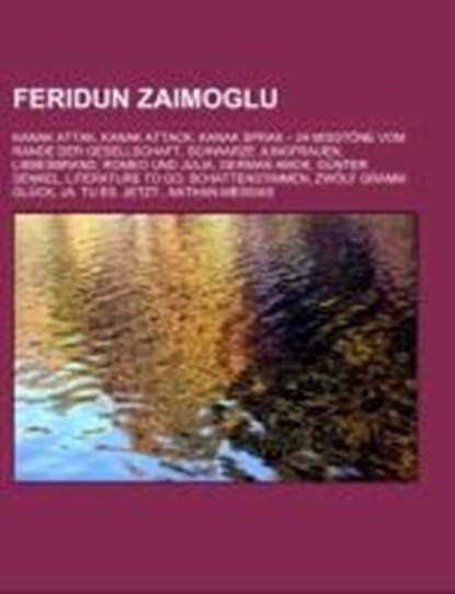 Feridun Zaimoglu, niet bekend - Paperback - 9781158968718