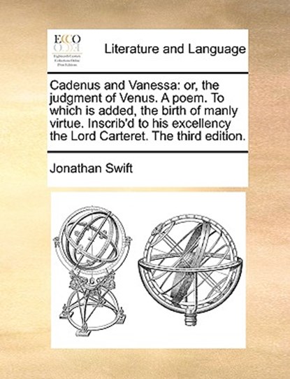 Cadenus and Vanessa, Jonathan Swift - Paperback - 9781170912577