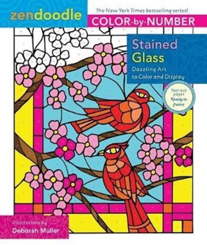 Zendoodle Color-by-Number: Stained Glass, Deborah Muller - Paperback - 9781250149190
