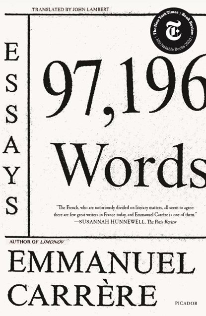 97,196 Words, Emmanuel Carrere - Paperback - 9781250758095