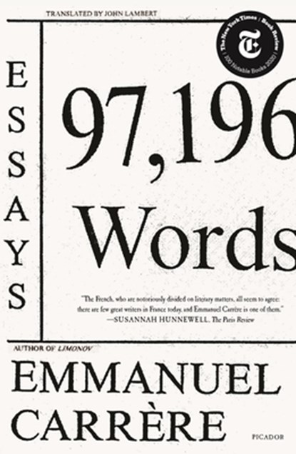 97,196 Words, Emmanuel Carrere - Paperback - 9781250758095