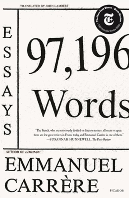 97,196 Words, Emmanuel Carrere - Paperback - 9781250758095