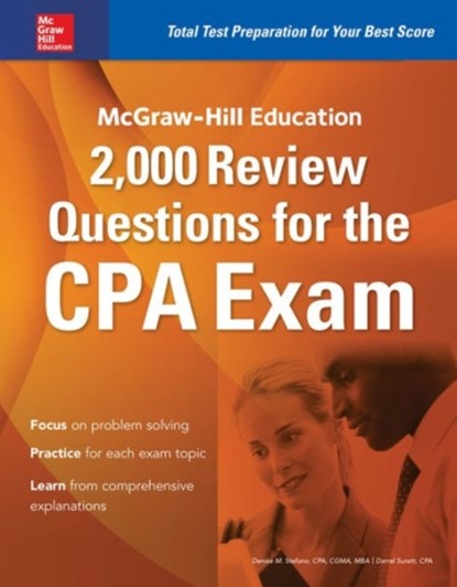McGraw-Hill Education 2,000 Review Questions for the CPA Exam, Denise Stefano ; Darrel Surett - Paperback - 9781259586293