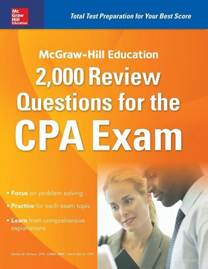 McGraw-Hill Education 2,000 Review Questions for the CPA Exam, Denise Stefano ; Darrel Surett - Paperback - 9781259586293