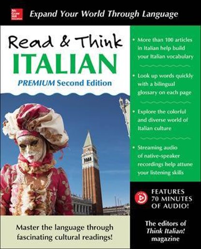Read & Think Italian, Premium Second Edition, The Editors of Think Italian! Magazine - Paperback - 9781259836336