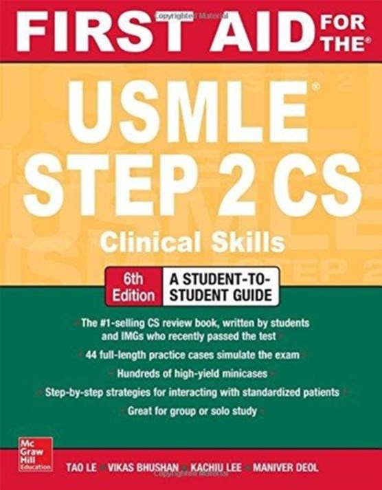 First Aid for the USMLE Step 2 CS, Sixth Edition