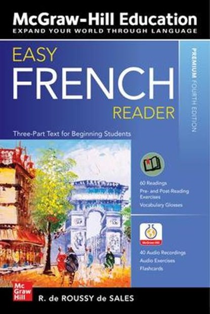 Easy French Reader, Premium Fourth Edition, R. de Roussy de Sales - Paperback - 9781260463620
