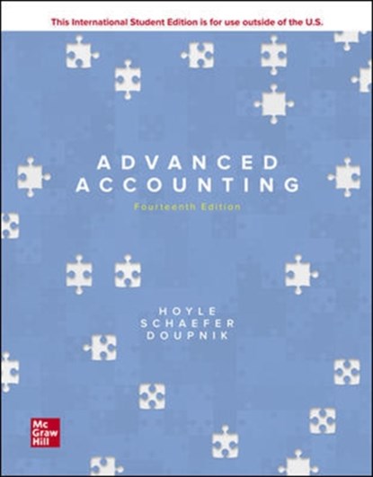 ISE Advanced Accounting, Joe Ben Hoyle ; Thomas Schaefer ; Timothy Doupnik - Paperback - 9781260575910