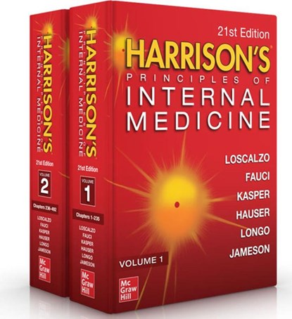 Harrison's Principles of Internal Medicine, Twenty-First Edition (Vol.1 & Vol.2), Joseph Loscalzo ; Anthony Fauci ; Dennis Kasper ; Stephen Hauser - Gebonden - 9781264268504