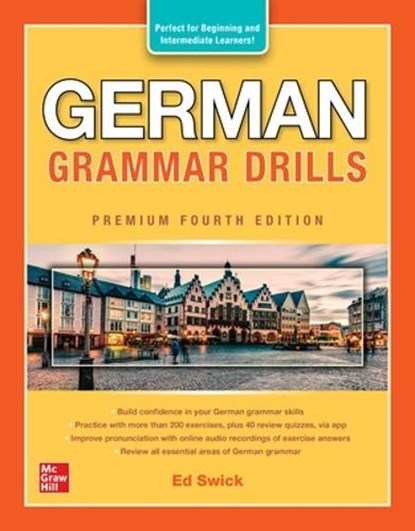 German Grammar Drills, Premium Fourth Edition, Ed Swick - Paperback - 9781264286102