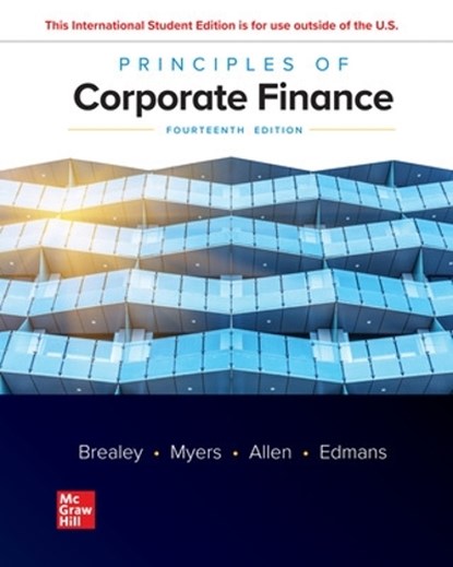Principles of Corporate Finance ISE, BREALEY,  Richard ; Myers, Stewart ; Allen, Franklin ; Edmans, Alex - Paperback - 9781265074159