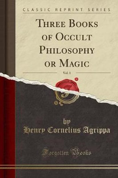 3 BKS OF OCCULT PHILOSOPHY OR, AGRIPPA,  Henry Cornelius - Paperback - 9781330251232