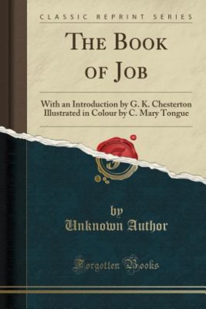 The Book of Job, AUTHOR,  Unknown - Paperback - 9781330389508