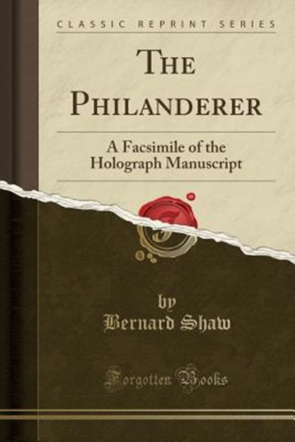 The Philanderer, SHAW,  Bernard - Paperback - 9781331152286