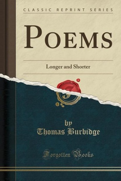 Burbidge, T: Poems, niet bekend - Paperback - 9781332604210