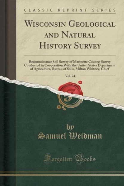 Weidman, S: Wisconsin Geological and Natural History Survey,, niet bekend - Paperback - 9781332736072