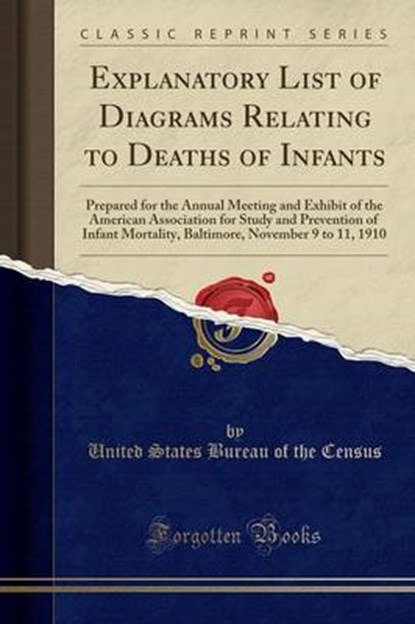 Census, U: Explanatory List of Diagrams Relating to Deaths o, CENSUS,  United States Bureau Of The - Paperback - 9781334538346