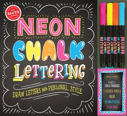Neon Chalk Lettering, niet bekend - Gebonden - 9781338037548