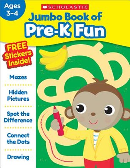 Jumbo Book of Pre-K Fun Workbook, Scholastic Teaching Resources - Paperback - 9781338169430
