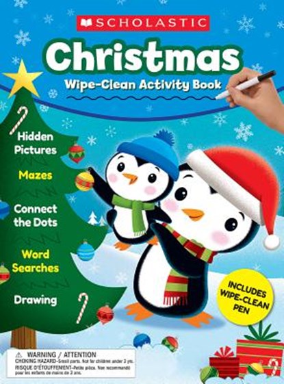 Christmas Wipe-Clean Activity Book, Scholastic Teacher Resources - Paperback - 9781338314960