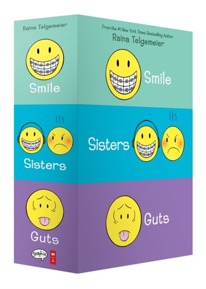 Smile/Sisters/Guts Box Set, Raina Telgemeier - Paperback - 9781338599459