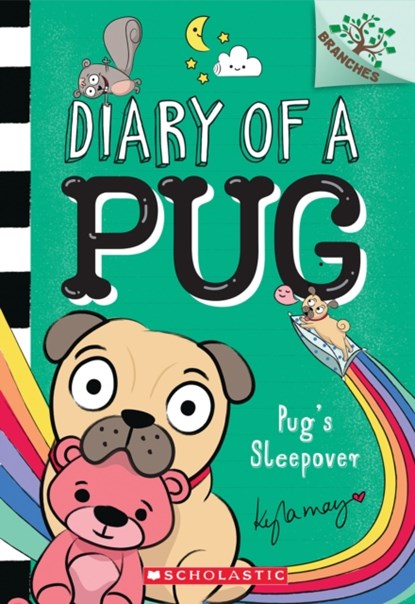 Pug's Sleepover: A Branches Book (Diary of a Pug #6), Kyla May - Paperback - 9781338713473