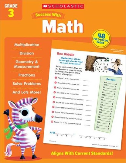 Scholastic Success with Math Grade 3 Workbook, Scholastic Teaching Resources - Paperback - 9781338798517