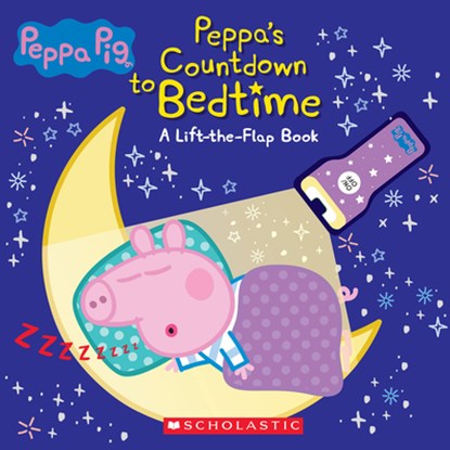 Countdown to Bedtime: Lift-The-Flap Book with Flashlight (Peppa Pig) [With Mini Peppa Pig Flashlight], Scholastic - Gebonden - 9781338805765