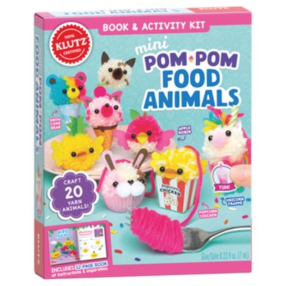 Mini Pom-Pom Food Animals, Editors of Klutz - Paperback - 9781338829570