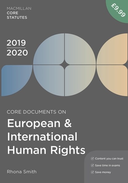 Core Documents on European and International Human Rights 2019-20, Rhona Smith - Paperback - 9781352006902
