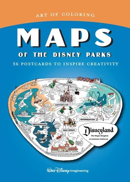 Art Of Coloring: Maps Of The Disney Parks, DISNEY BOOKS - Paperback - 9781368018708