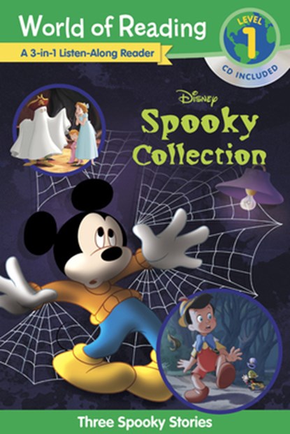 World of Reading Disney's Spooky Collection 3-in-1 Listen-Along Reader (Level 1 Reader), Disney Books - Paperback - 9781368044882