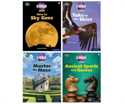 Project X CODE Extra: White and Lime Book Bands, Oxford Levels 10 and 11: Sky Bubble and Maze Craze, Mixed Pack of 4, Ciaran Murtagh ; Kate Scott ; Jilly Hunt ; Charlotte Guillain - Paperback - 9781382017084