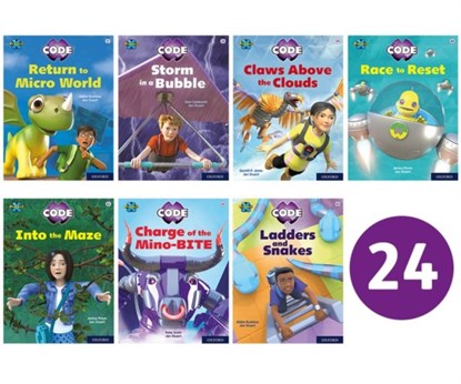 Project X CODE: White and Lime Book Bands, Oxford Levels 10 and 11: Sky Bubble and Maze Craze, Class Pack of 24, Kate Scott ; Abbie Rushton ; Janice Pimm ; Elen Caldecott ; Gareth P Jones - Paperback - 9781382017152