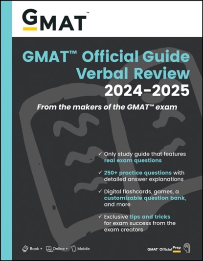 GMAT Official Guide Verbal Review 2024-2025: Book + Online Question Bank, GMAC (Graduate Management Admission Council) - Paperback - 9781394260041