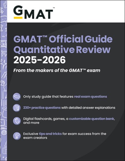 GMAT Official Guide Quantitative Review 2025-2026: Book + Online Question Bank, Gmac (Graduate Management Admission Coun - Paperback - 9781394333875