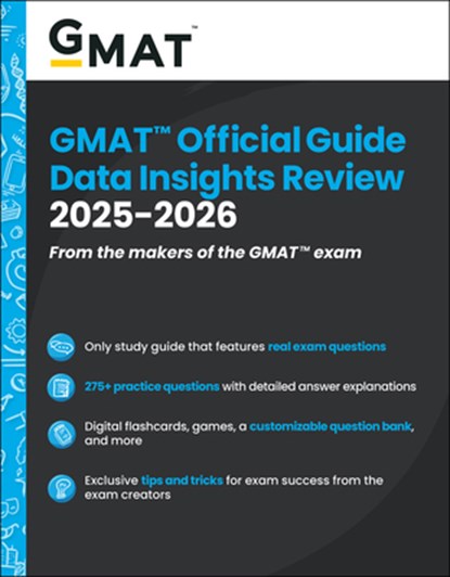GMAT Official Guide Data Insights Review 2025 - 2026: Book + Online Question Bank, Gmac (Graduate Management Admission Coun - Paperback - 9781394333899