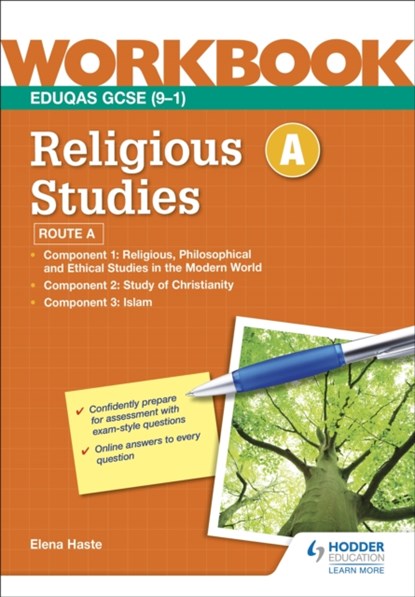 Eduqas GCSE (9-1) Religious Studies Route A Workbook, Elena Haste - Paperback - 9781398353930