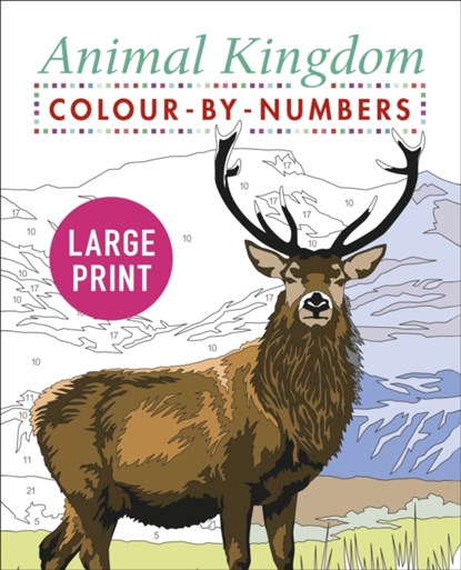 Large Print Animal Kingdom Colour-by-Numbers, David Woodroffe - Paperback - 9781398803558