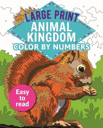Woodroffe, D: Large Print Animal Kingdom Color by Numbers, David Woodroffe - Paperback - 9781398808966