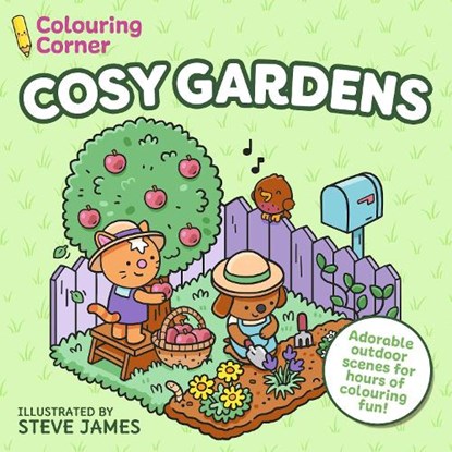 Colouring Corner: Cosy Gardens, Steve James - Paperback - 9781398865228