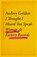 I Thought I Heard You Speak, Audrey Golden - Gebonden - 9781399606189