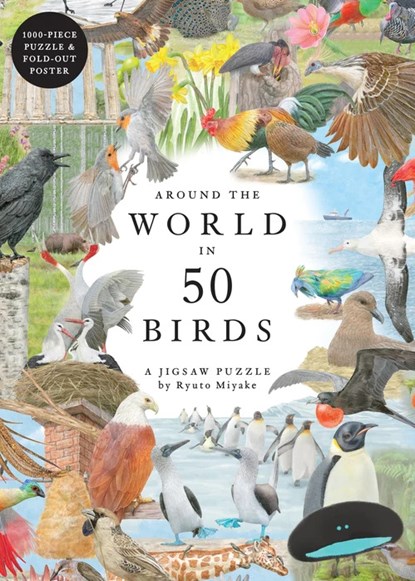Around the World in 50 Birds 1000 Piece Puzzle: 1000 Piece Jigsaw, Ryuto Miyake - Gebonden - 9781399620024