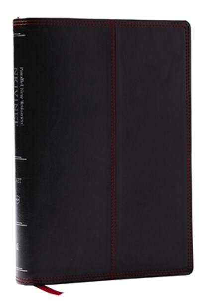 NKJV-NET Parallel New Testament with NET Translators' Notes, Black Leathersoft, Red Letter, Comfort Print, Thomas Nelson - Gebonden - 9781400346165